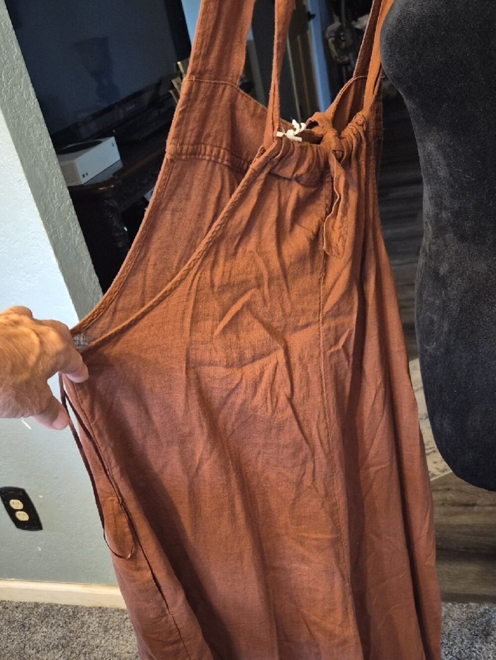 Haute Hippie Rust Brown Wide-Leg Jumpsuit - Picture 4 of 6